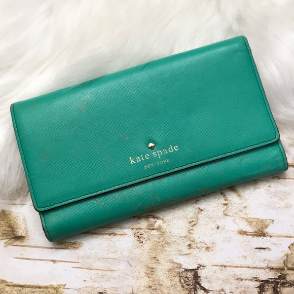 kate spade Handbags - Kate Spade teal green wallet